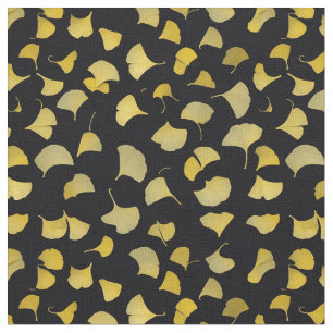 Ginkgo-Blätter - Gelb Stoff