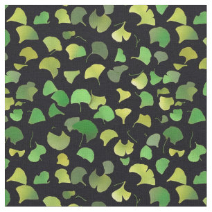 Ginkgo-Blätter - grün Stoff