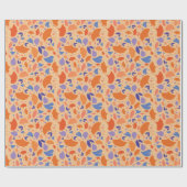 Ginkgo-Blätter im Herbst Geschenkpapier (Flach)