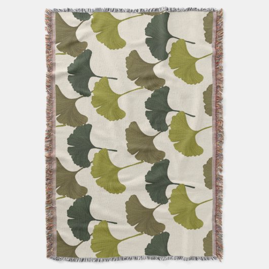 Ginkgo-Blätter - individuell anpassbare Hintergrun Decke (Vorderseite Vertikal)