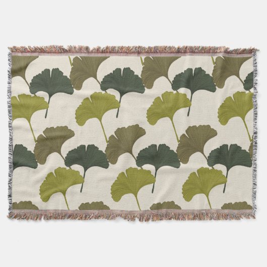 Ginkgo-Blätter - individuell anpassbare Hintergrun Decke (Vorderseite)