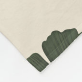 Ginkgo-Blätter - individuell anpassbare Hintergrun Fleecedecke (Ecke)