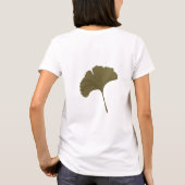 Ginkgo-Blätter - individuell anpassbare Hintergrun T-Shirt (Rückseite)