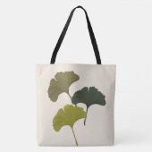 Ginkgo-Blätter - individuell anpassbare Hintergrun Tasche (Vorderseite)