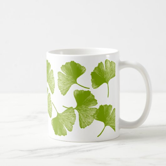 Ginkgo-Blätter Kaffeetasse (Rechts)