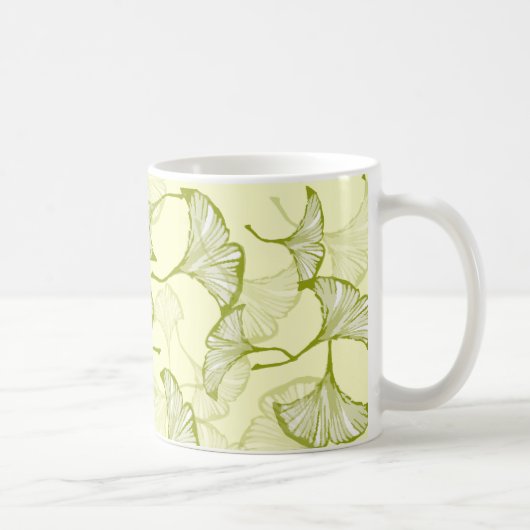 Ginkgo-Blätter Kaffeetasse (Rechts)