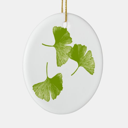 Ginkgo-Blätter Keramikornament (Rechts)