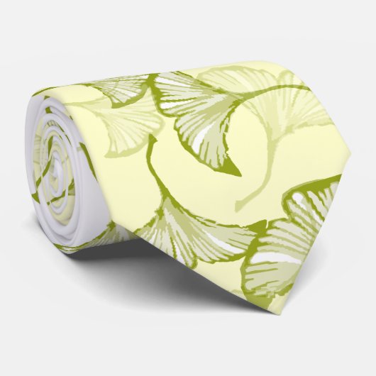 Ginkgo-Blätter Krawatte (Gerollt)