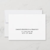 Ginkgo-Blätter mit RSVP-Postkarte RSVP Karte (Rückseite)