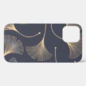 Ginkgo-Blätter Nahtloses Muster Case-Mate iPhone Hülle (Rückseite (Horizontal))