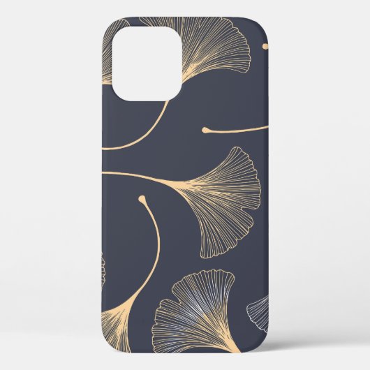 Ginkgo-Blätter Nahtloses Muster Case-Mate iPhone Hülle (Rückseite)