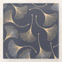 Ginkgo-Blätter Nahtloses Muster
