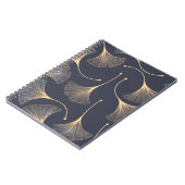 Ginkgo-Blätter Nahtloses Muster Notizblock (Linke Seite)