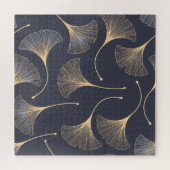 Ginkgo-Blätter Nahtloses Muster Puzzle (Horizontal)