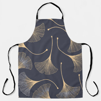 Ginkgo-Blätter Nahtloses Muster Schürze