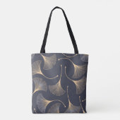Ginkgo-Blätter Nahtloses Muster Tasche (Rückseite)