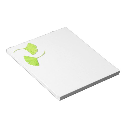 Ginkgo-Blätter Notepad Notizblock (angewinkelt)