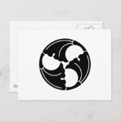 Ginkgo-Blätter Postkarte (Vorne/Hinten)