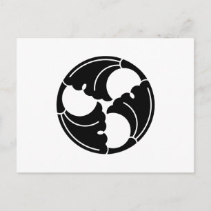 Ginkgo-Blätter Postkarte