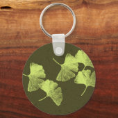 Ginkgo-Blätter Schlüsselanhänger (Vorderseite)