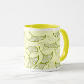 Ginkgo-Blätter Tasse (VorderseiteRechts)
