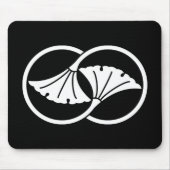 Ginkgo-Blätterkreise Mousepad (Vorne)