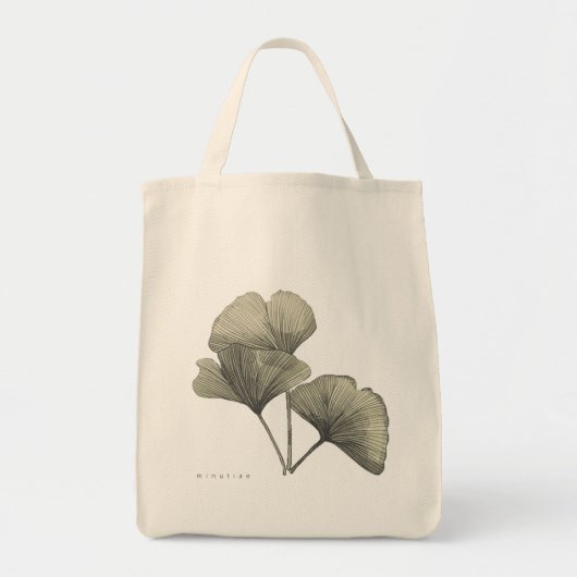 Ginkgo Botanische Design Tote Bag Tragetasche (Vorne)