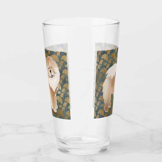 GINKGO Cinnamon Chow 16 oz Design Front & Back Glas (Rechts)