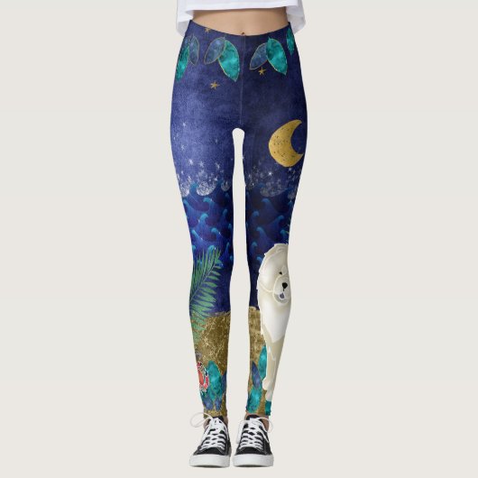 GINKGO Creme Chow himmlische Leggings (Vorderseite)