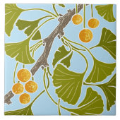 Ginkgo Dance Fliese (Vorderseite)