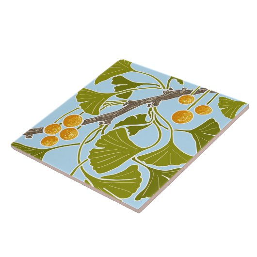 Ginkgo Dance Fliese (Seite)