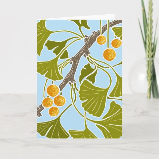 Ginkgo Dance Karte (Vorderseite)