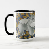 GINKGO die blaue Chow Tasse (Links)