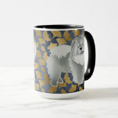 GINKGO die blaue Chow Tasse (VorderseiteRechts)