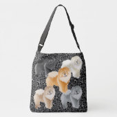 GINKGO die Chow-Kreuzung oder Totbeutel Tragetaschen Mit Langen Trägern (Rückseite)