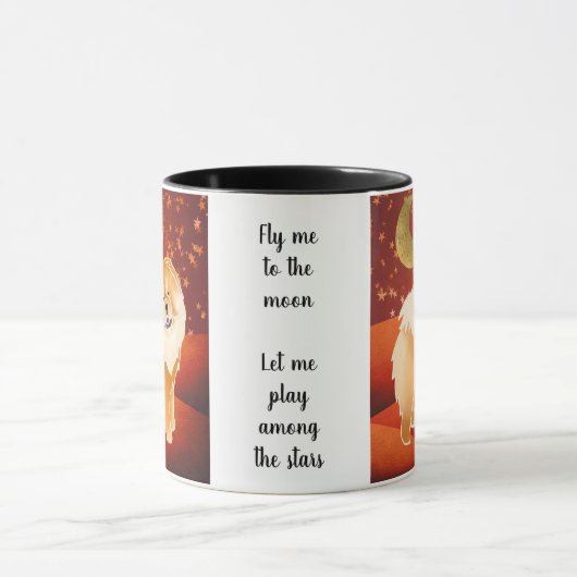 GINKGO die rote Chow - anpassbare Tasse (Zentrum)