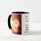 GINKGO die rote Chow - anpassbare Tasse (Vorderseite Links)