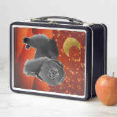 GINKGO die schwarze Chow-Metal-Lunchbox Metall Brotdose (Beispiel)