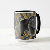GINKGO die schwarze Chow Tasse (VorderseiteRechts)