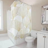 Ginkgo Gold: Luxuriöse Leaf-Vereinbarung Duschvorhang (Beispiel)