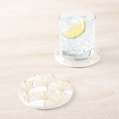 Ginkgo Gold: Luxuriöse Leaf-Vereinbarung Getränkeuntersetzer (Seite)