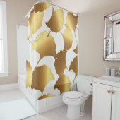 Ginkgo Gold: Luxus Vintages Design. Duschvorhang (Beispiel)