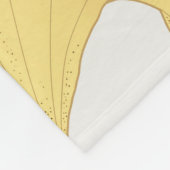 Ginkgo Gold: Luxus Vintages Design. Fleecedecke (Ecke)