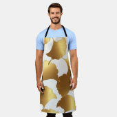 Ginkgo Gold: Luxus Vintages Design. Schürze (Getragen)