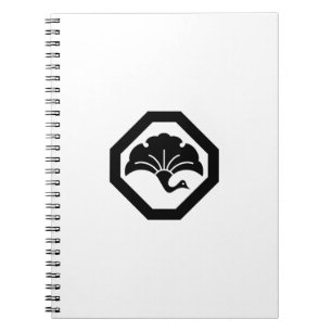 Ginkgo-Kranich am abgeschnittenen Winkel Notizblock