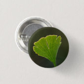 Ginkgo Leaf Abzeichen Button (Vorne & Hinten)