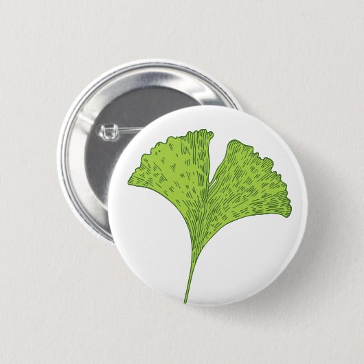 Ginkgo Leaf Button (Vorne & Hinten)