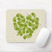 Ginkgo Leaf Heart Mousepad (Mit Mouse)