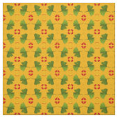 Ginkgo Leaf & Herz, Goldkronenmode YL Stoff (Muster)