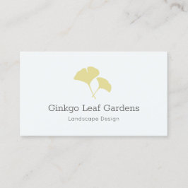 Ginkgo Leaf Landscaping Modern Visitenkarte